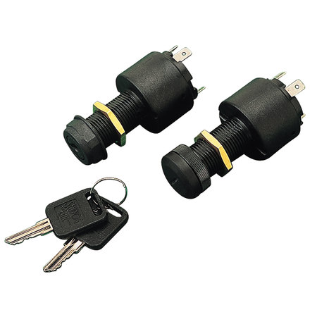 SEA-DOG Sea-Dog 420375-1 Poly 4-Position Key Switch with Cap - 4 Screw 420375-1